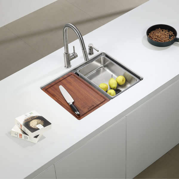 Neste 62cm 316 Single Bowl Stainless Steel Workstation Sink | Zuhne SG