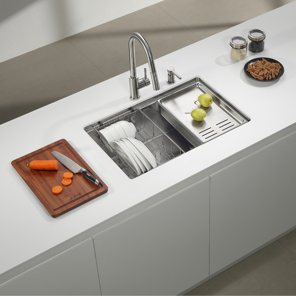 Neste 78cm 316 Single Bowl Stainless Steel Workstation Sink | Zuhne SG