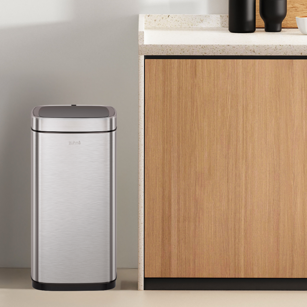 Buy Qube 21L Stainless Steel Touchless Trash Bin with Motion Sensor Buy Qube 21L Stainless Steel Touchless Trash Bin with Motion Sensor