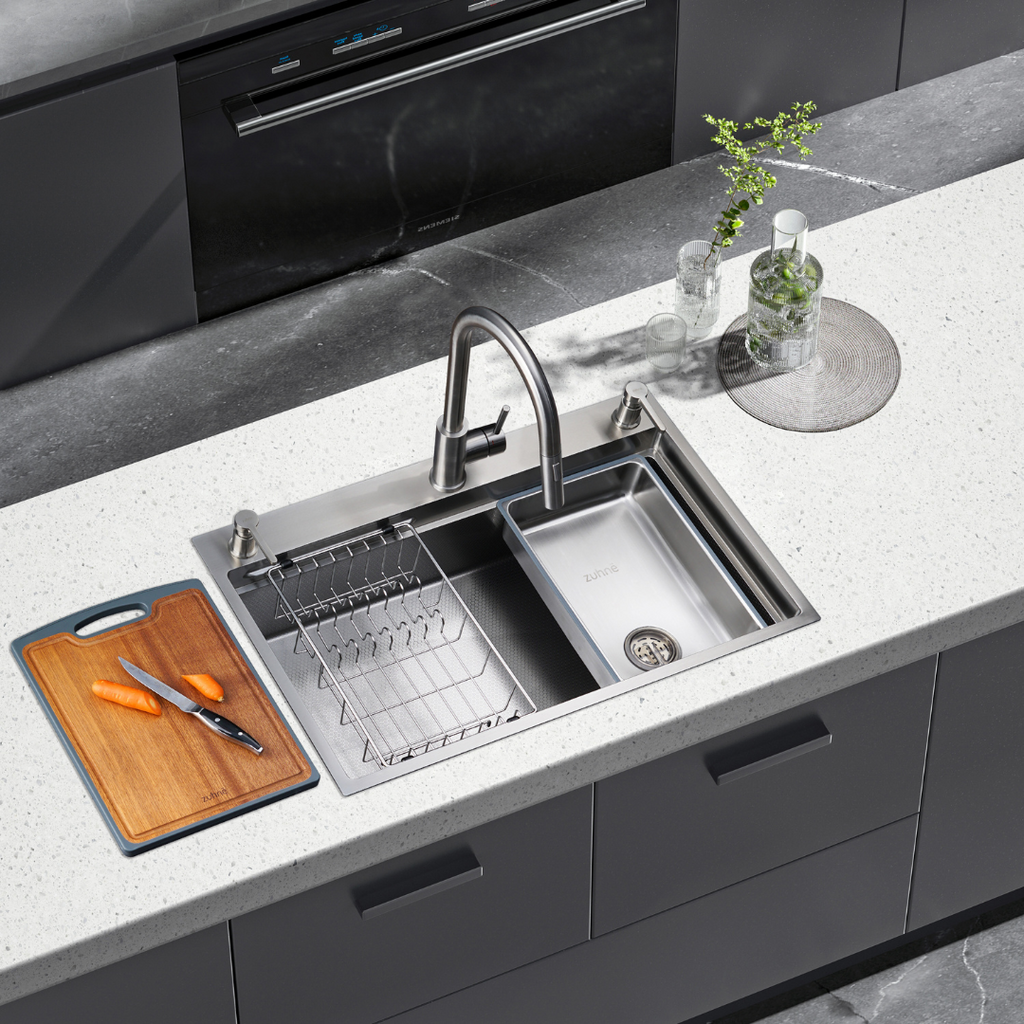 Buy OSLO 68cm Kitchen Workstation Sink | Topmount Stainless Steel