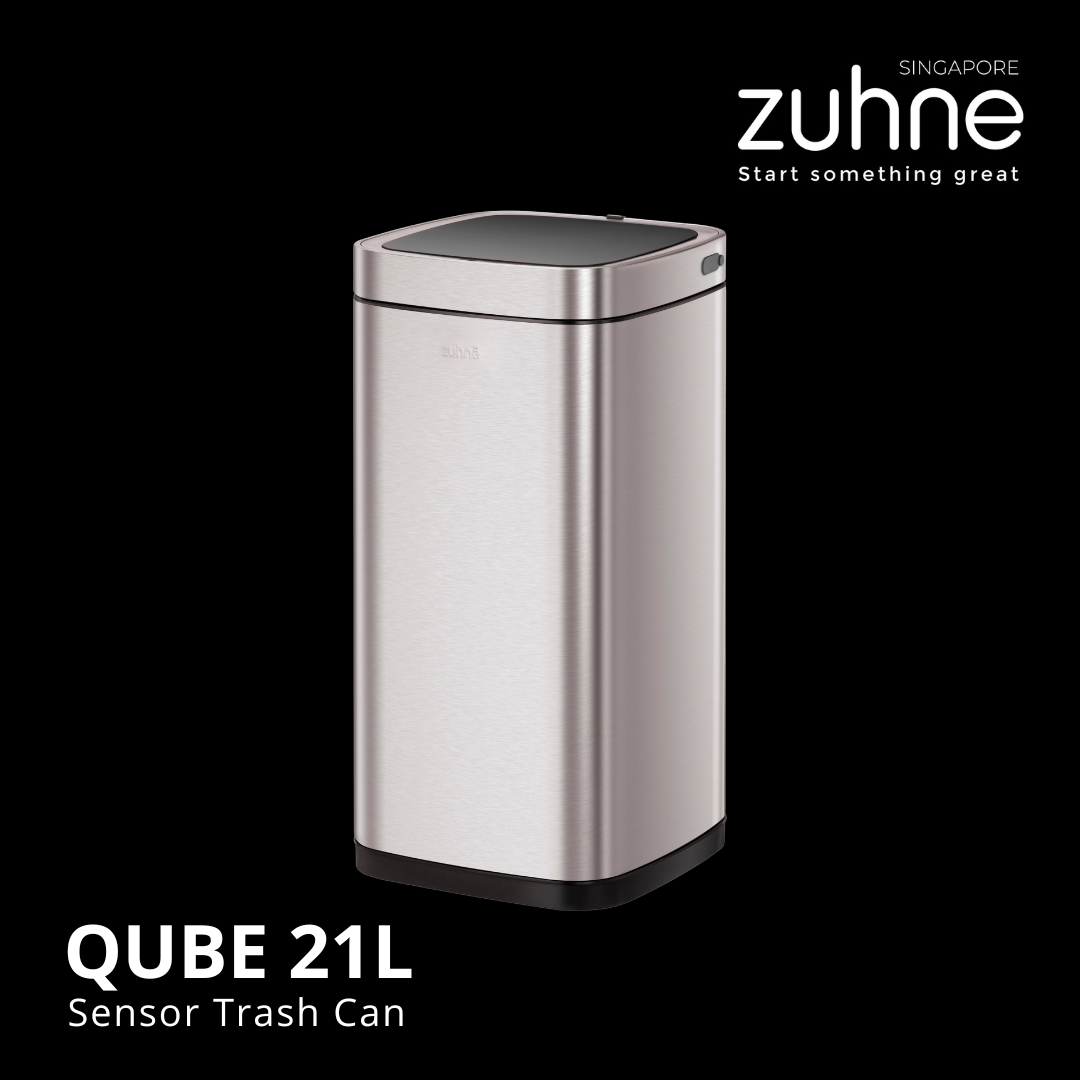 Buy Qube 21L Stainless Steel Touchless Trash Bin with Motion Sensor
