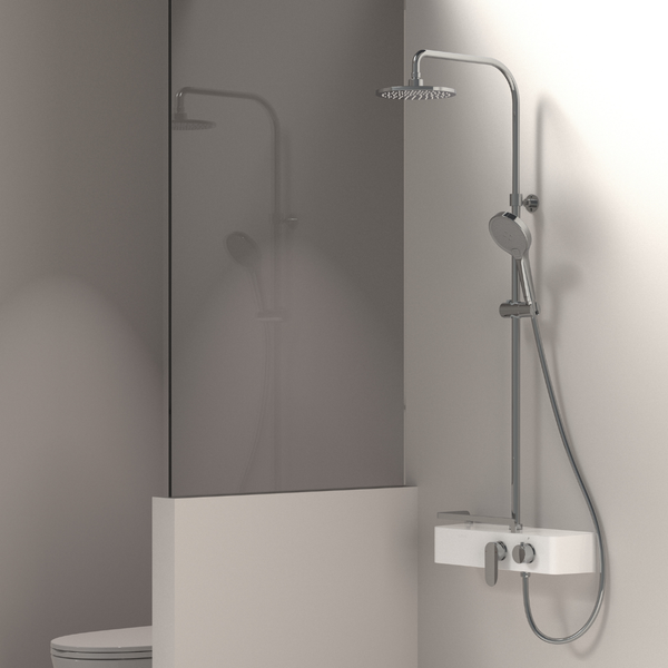 ZUHNE Rain+ Shower Set, Chrome (Made in Korea)