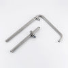 Rova two-piece riser column with shower arm and sliding handshower holder
