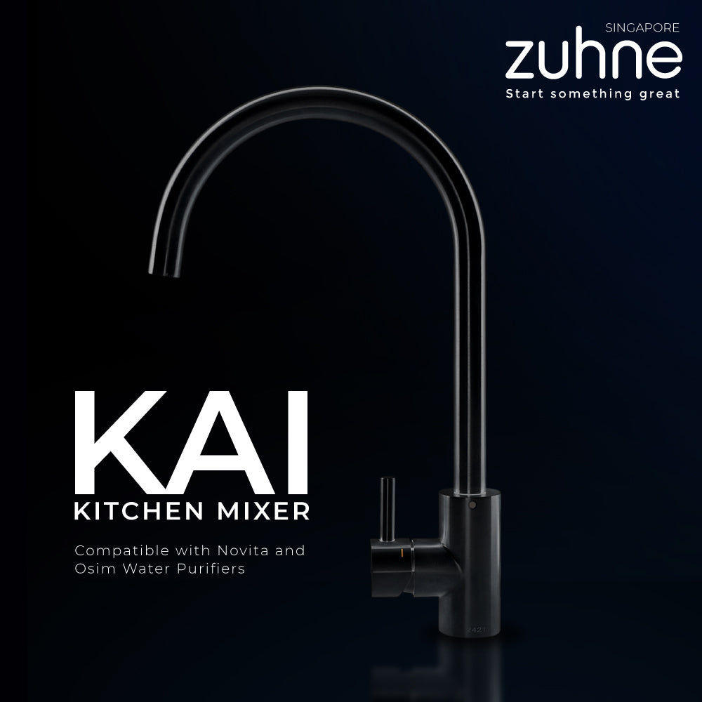 Kai Black Kitchen Mixer Faucet Zuhnesg