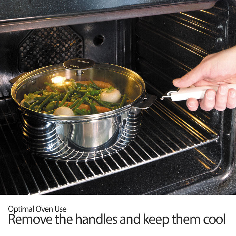 CRISTEL Stainless Steel Cookware Pots Frying Sauce Saute Pans