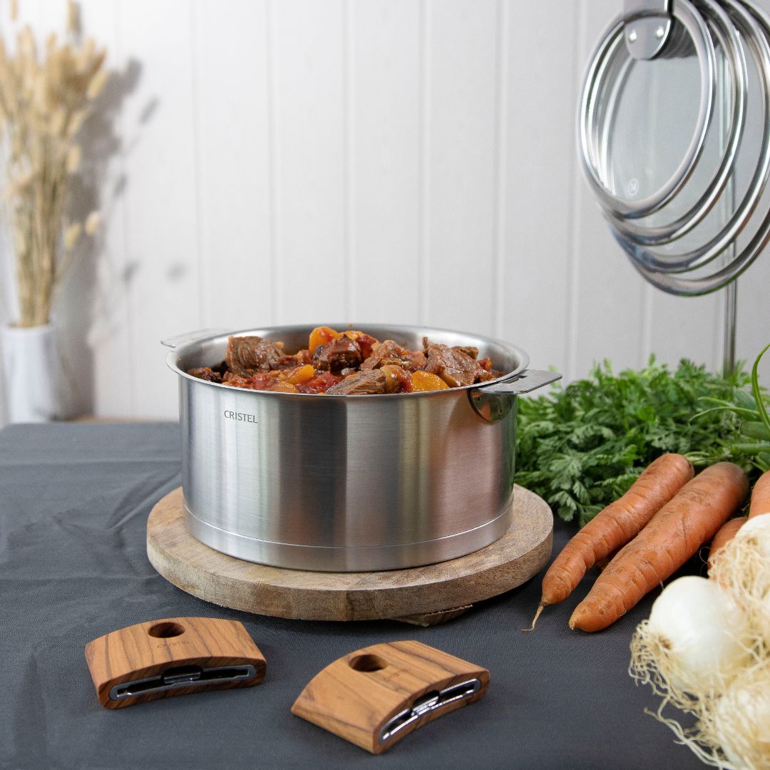 CRISTEL 3-Ply Stainless Steel Sauce/Stew Pan | Made in France