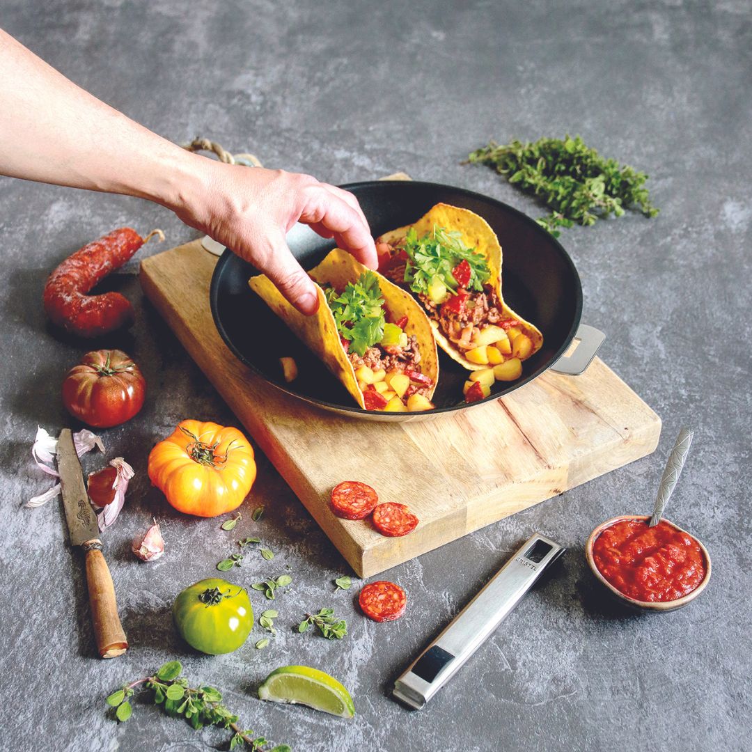 CRISTEL 3-Ply Non Stick Stainless Steel Frying Pan | Made in France