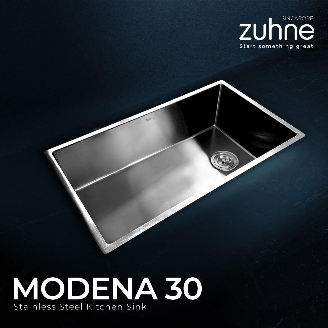 Modena 30Inch or 77cm Kitchen Sink with Accessories ZuhneSG