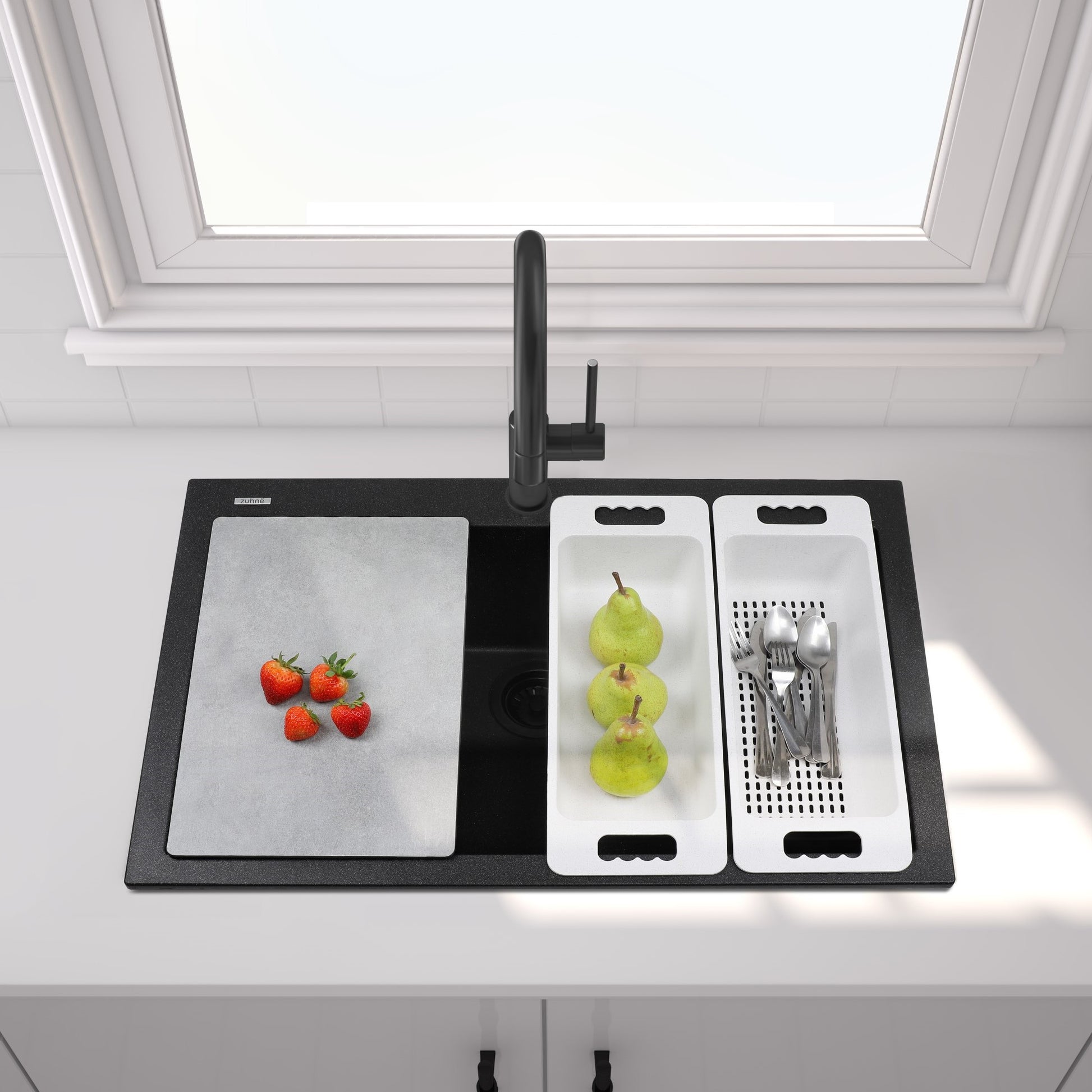 Novita NP190 Water Purifier and Kai Black Kitchen Faucet Bundle ZuhneSG